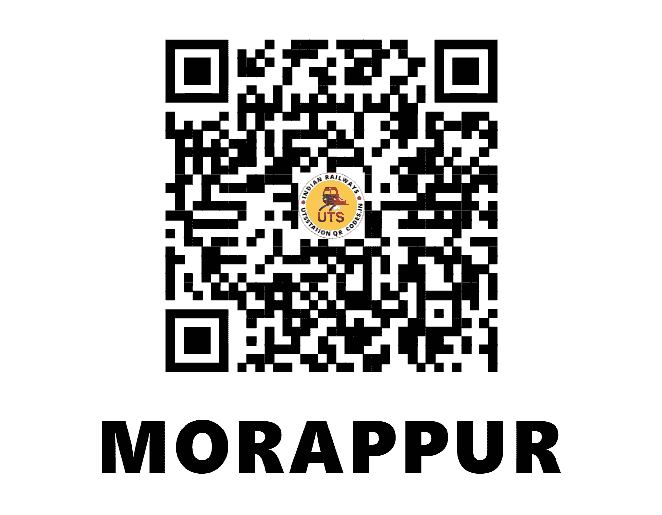 UTS QR Code for MORAPPUR - MAP (SR - TAMIL NADU)